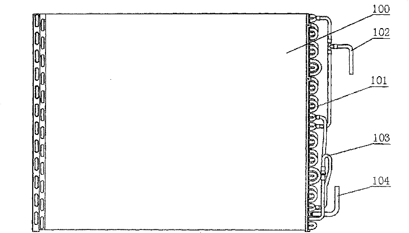 Vapor-liquid separation method for vertical condenser and condenser