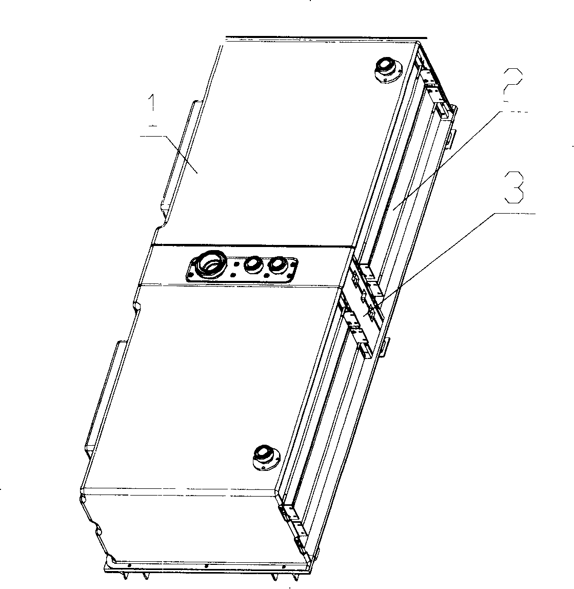 Modular design method for proton exchange film fuel battery