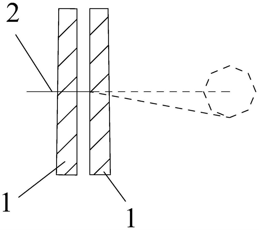 Wedge-shaped prism group with adjustable optical axis, aiming optical ...