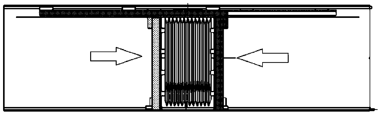 Novel fuel bunker with axial limiting and compressing function