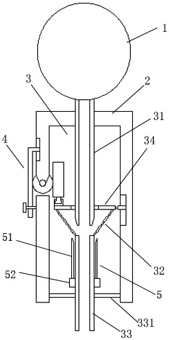 A radial and axial double floating blood collection device