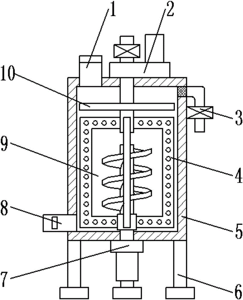 Raw material fast drying equipment for injection molding machine