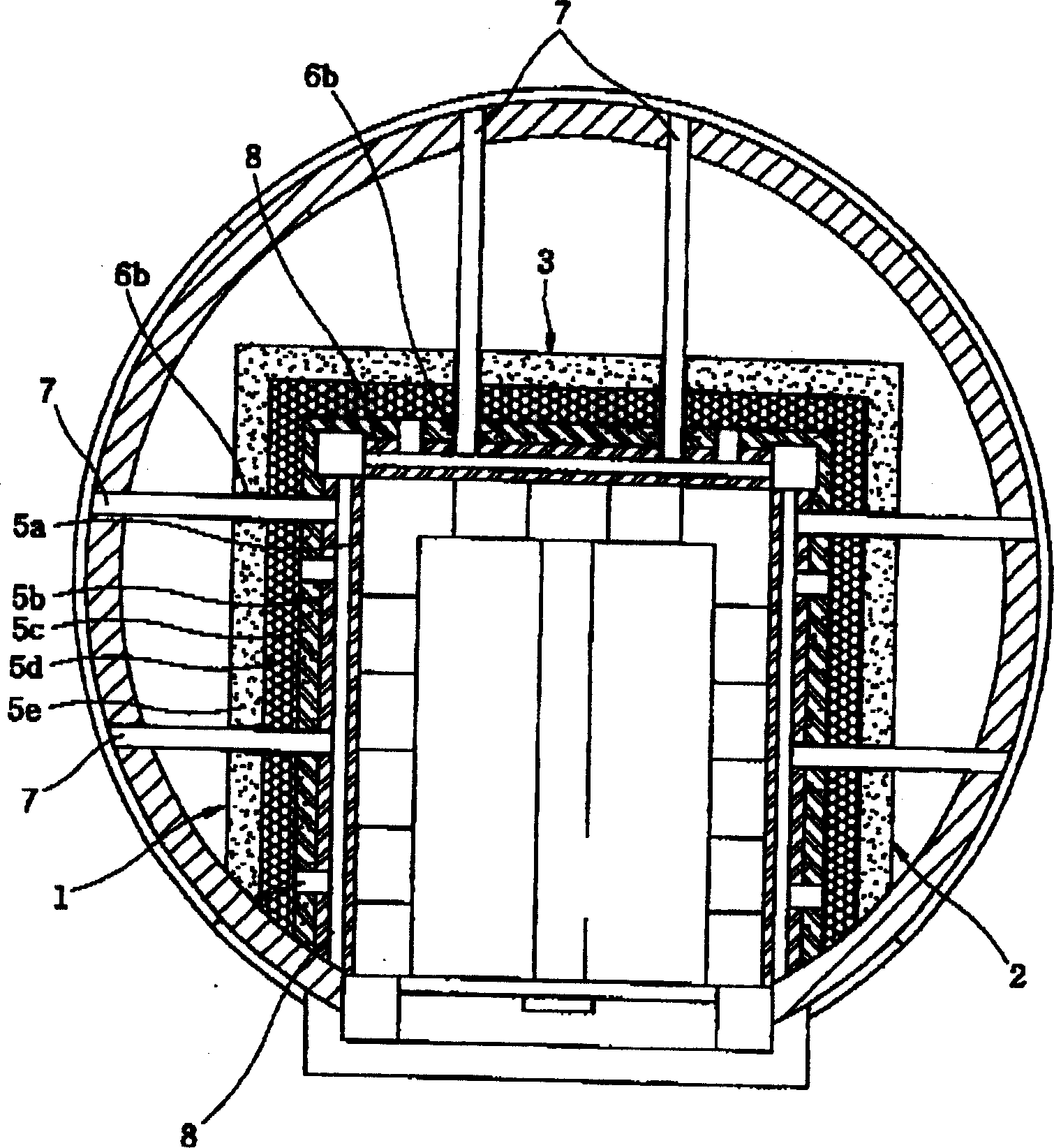 Anti-dew stone cinerary grave with two story foundations and three walls