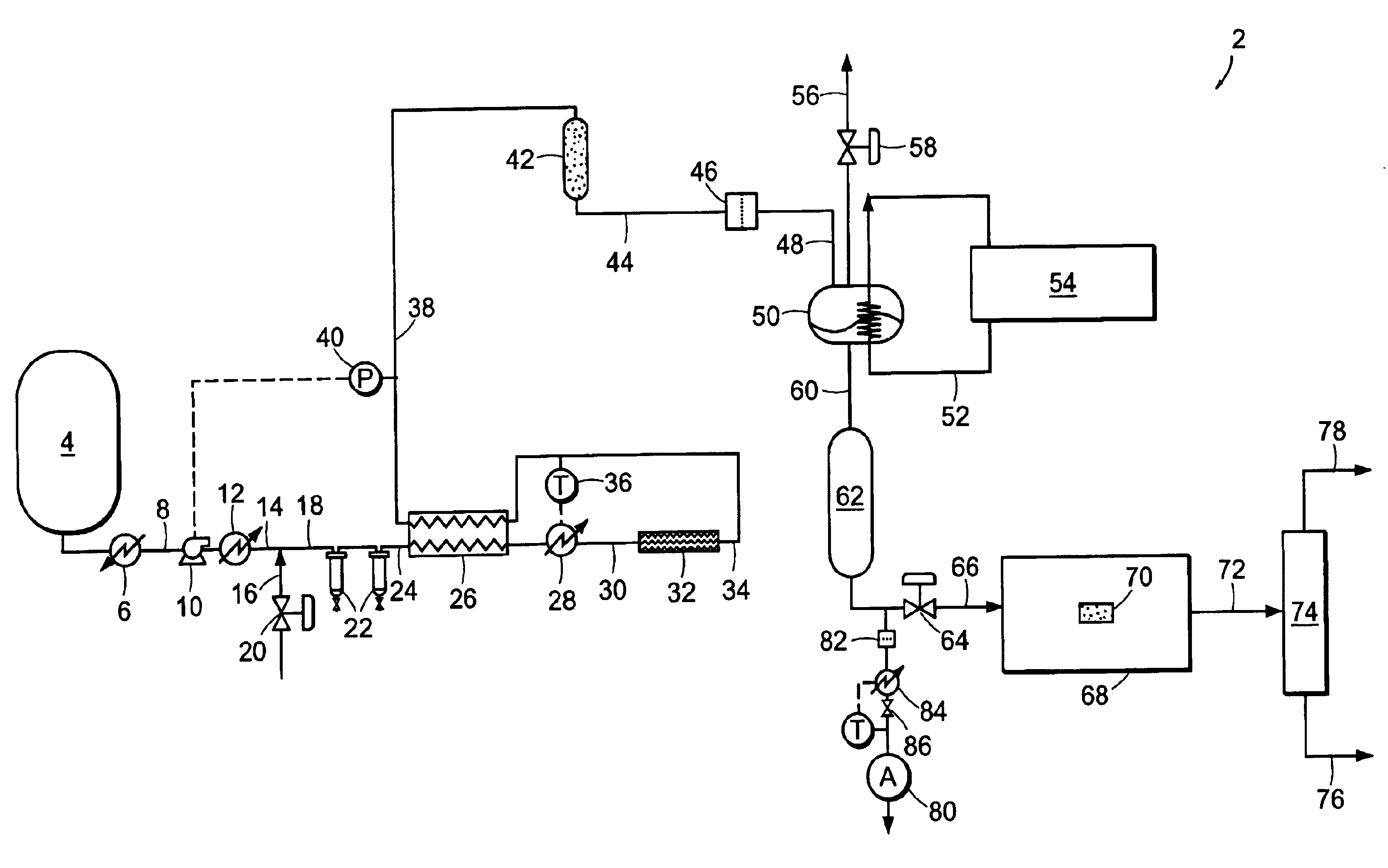 Method for moving contaminants from gases