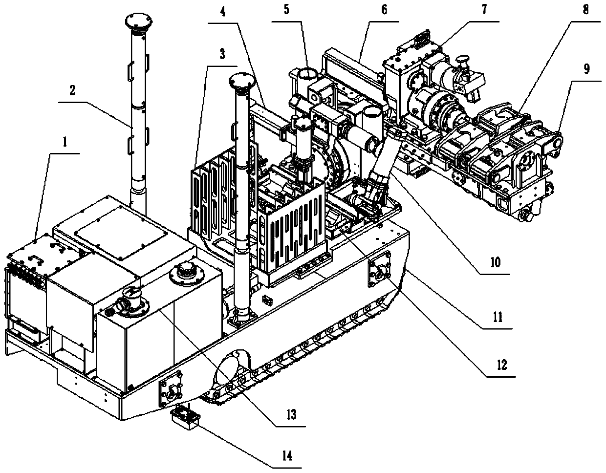 Coal mine drilling rig and control method thereof