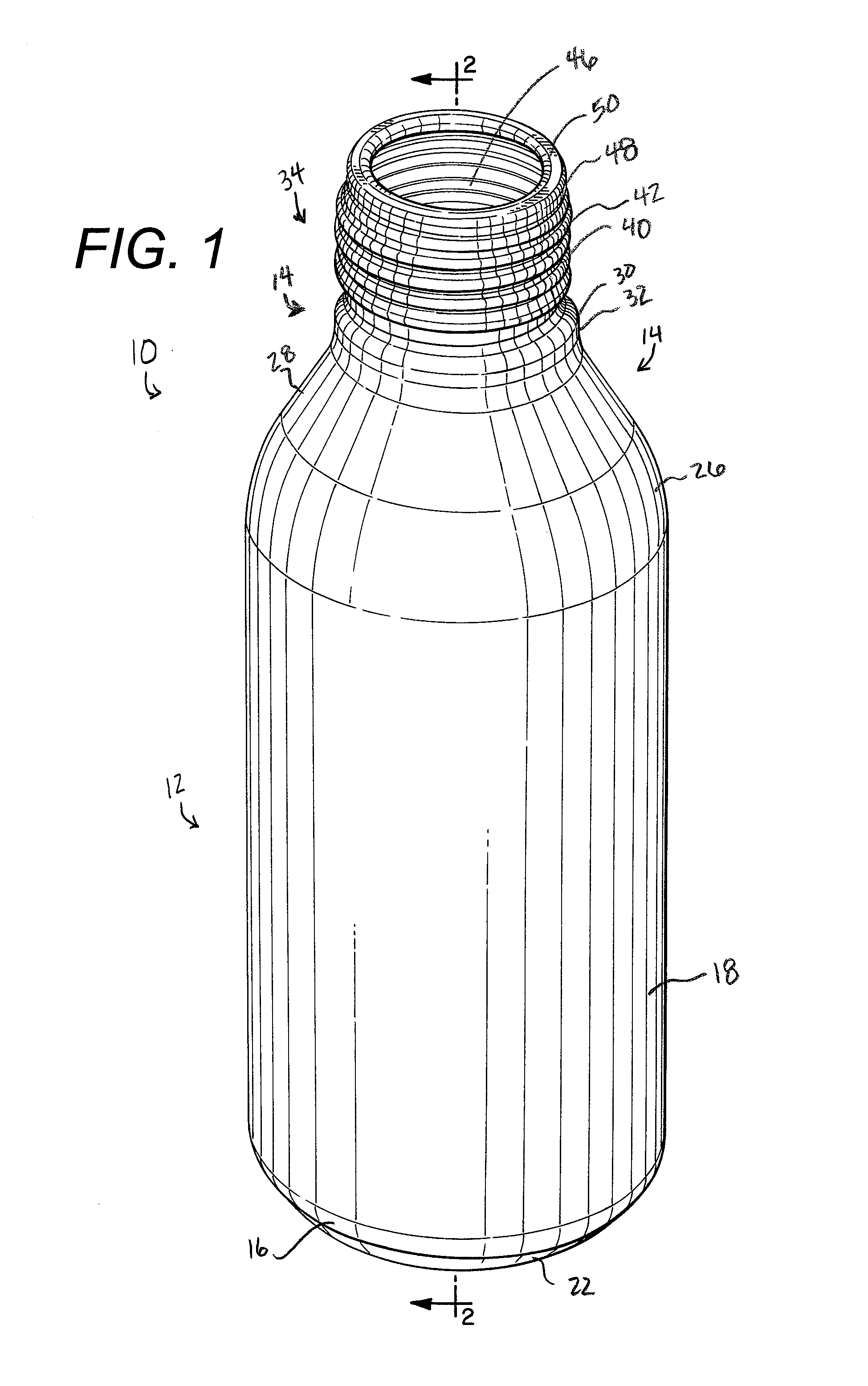 Necked-in can body and method for making same