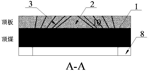 An ultrasonic excitation caving or coal caving device and method