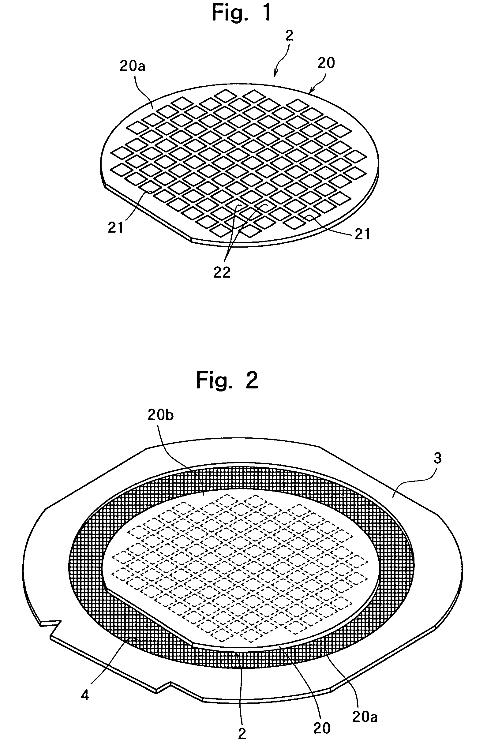 Method of wafer laser processing using a gas permeable protective tape