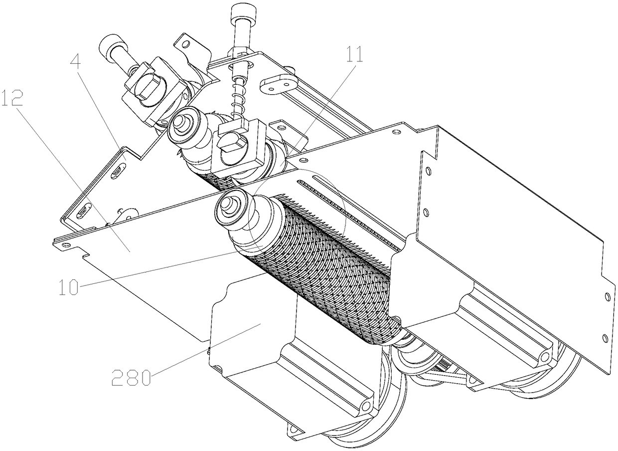 Double-label transmission device for double-label machine