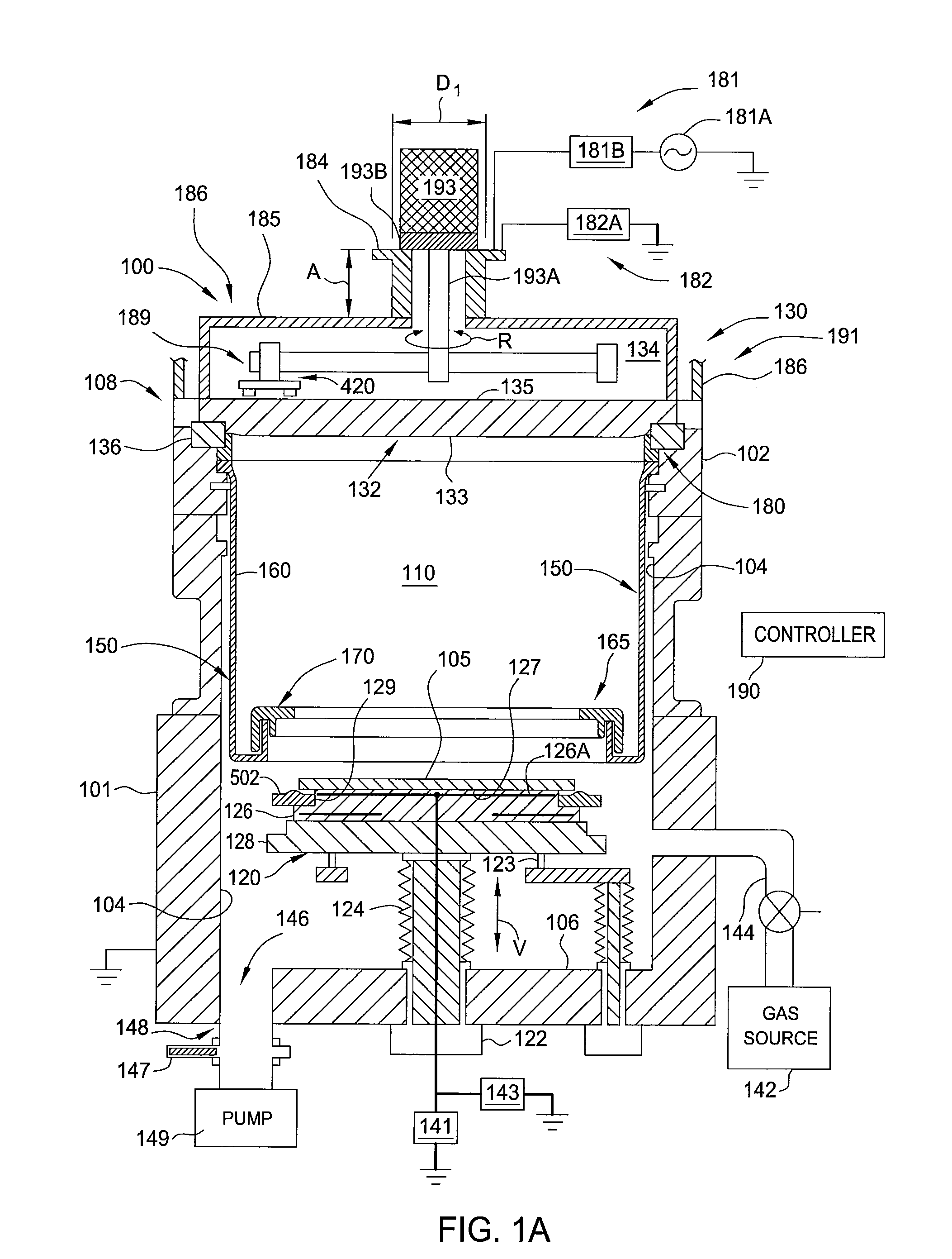 High pressure rf-dc sputtering and methods to improve film uniformity and step-coverage of this process