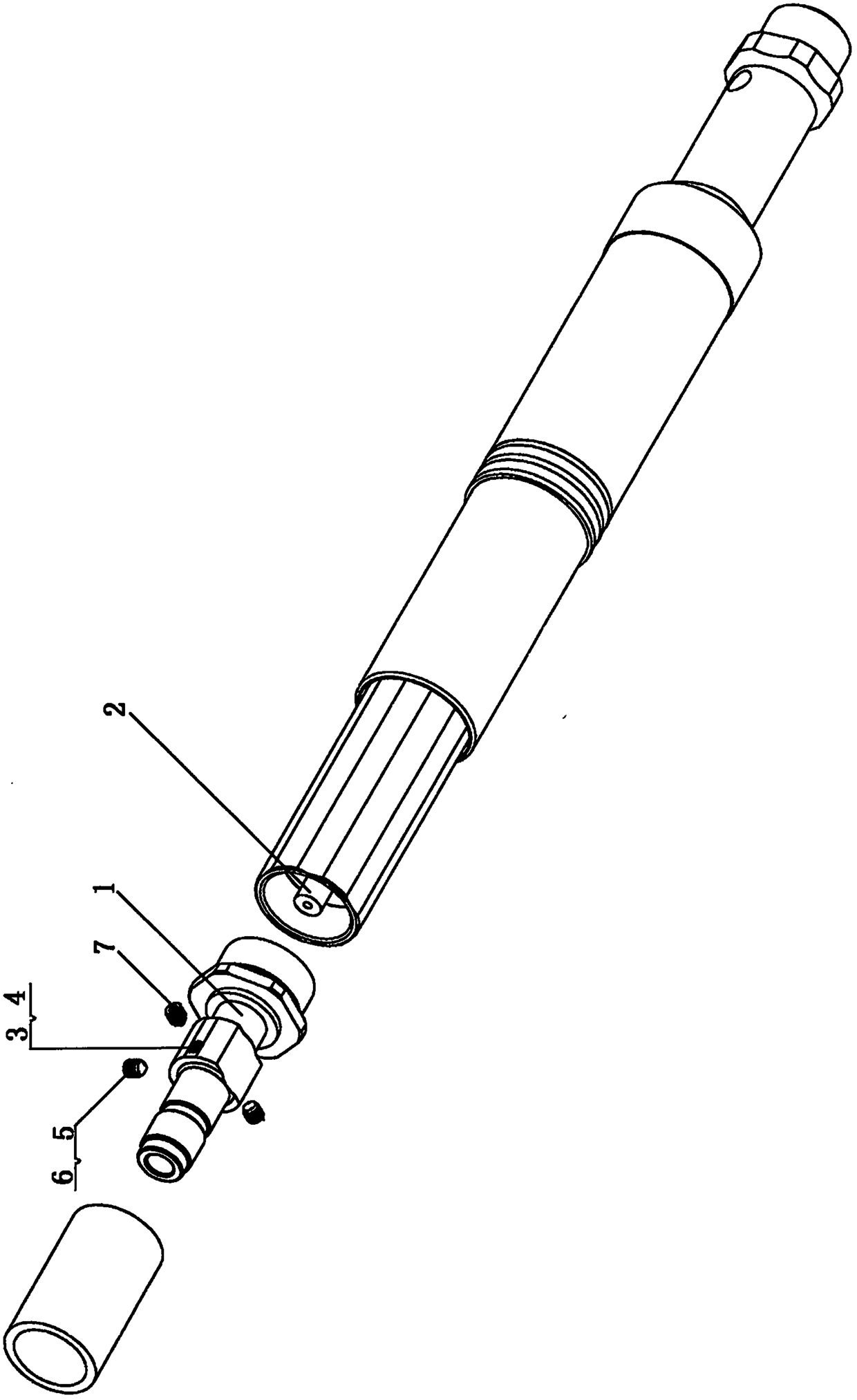 A power-adjustable type axial nailer