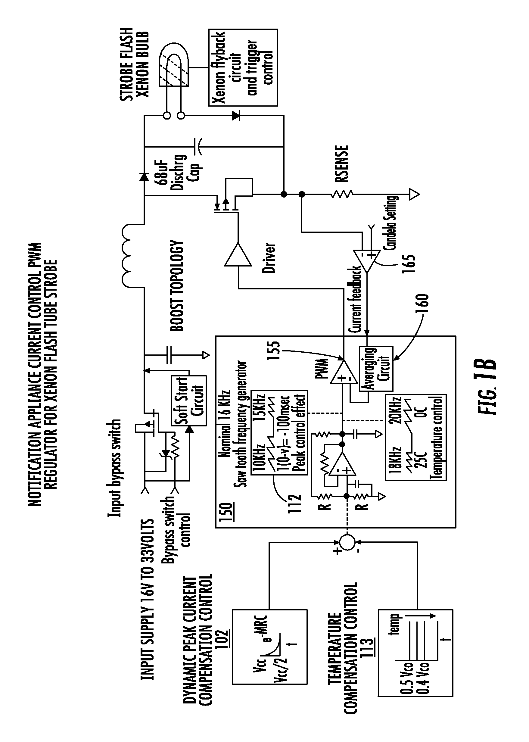 Compensation circuit for current peaking reduction in notification appliances