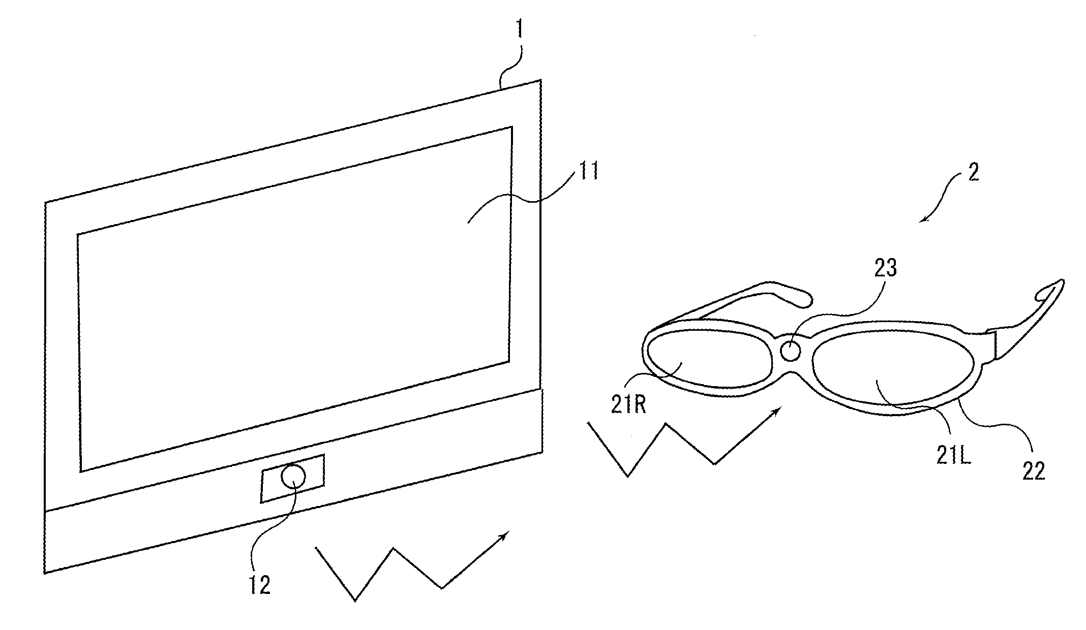 Image display device and stereo image display system