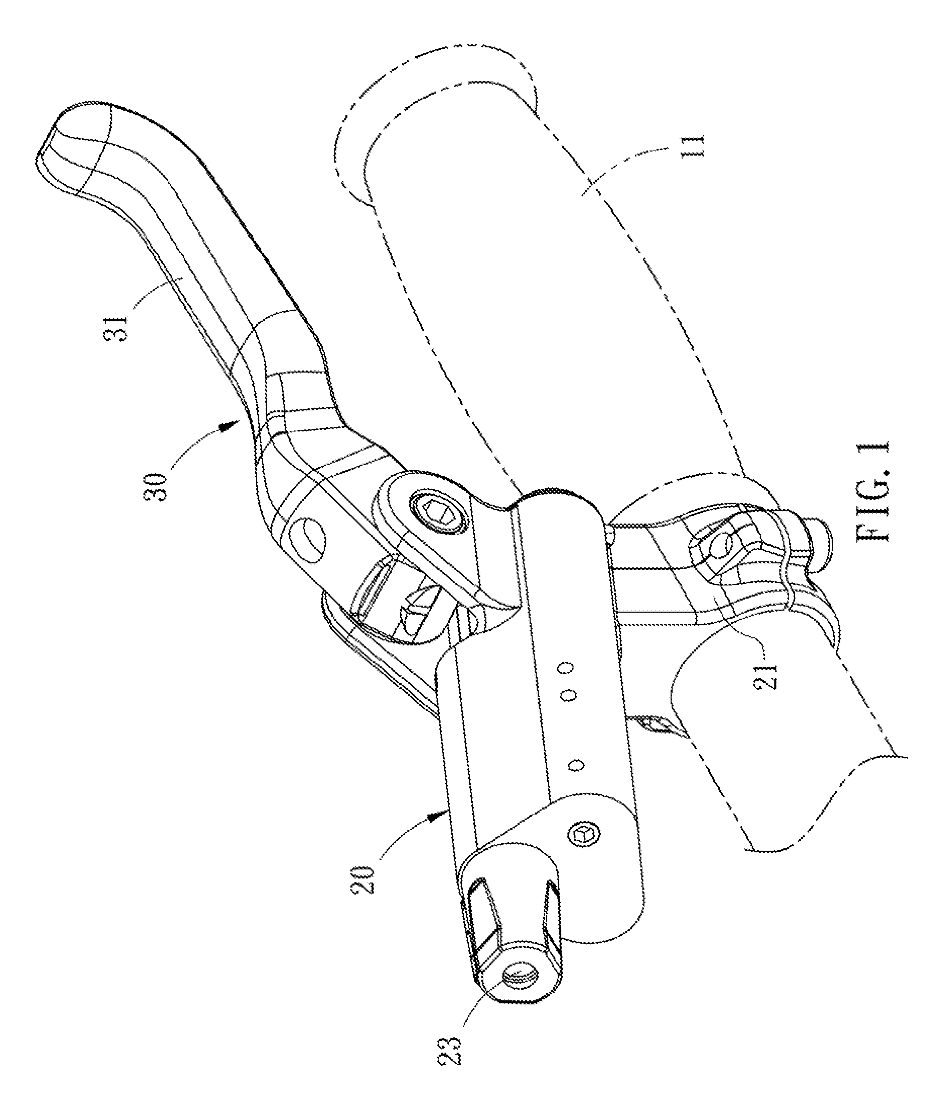 Hydraulic brake handle assembly