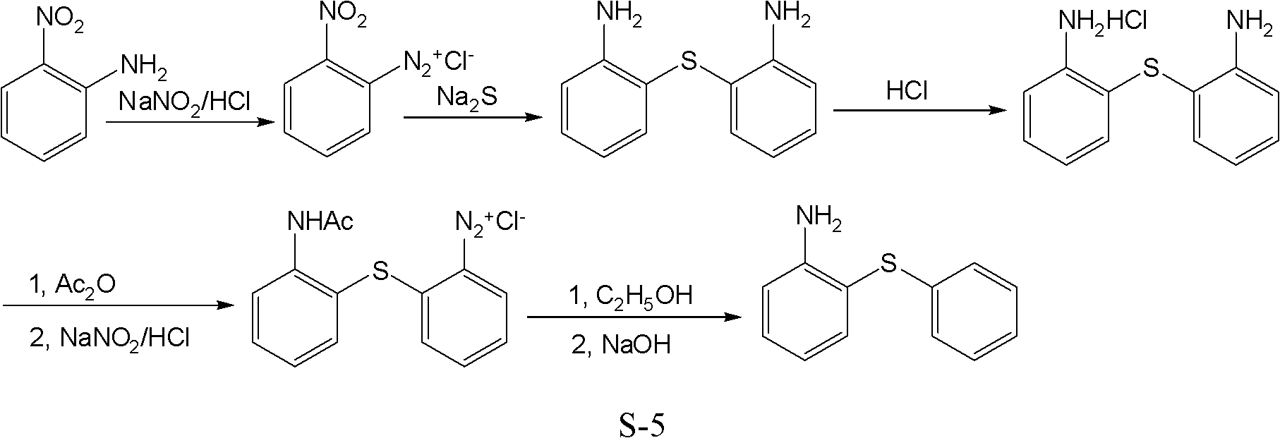 Preparation method of 2-aminophenyl phenyl sulfide