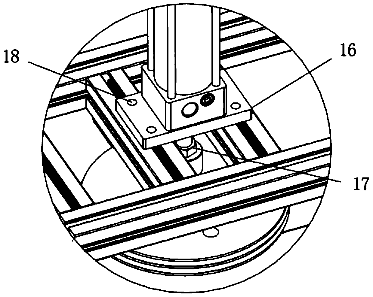 Full-automatic high-viscosity glue extruding device