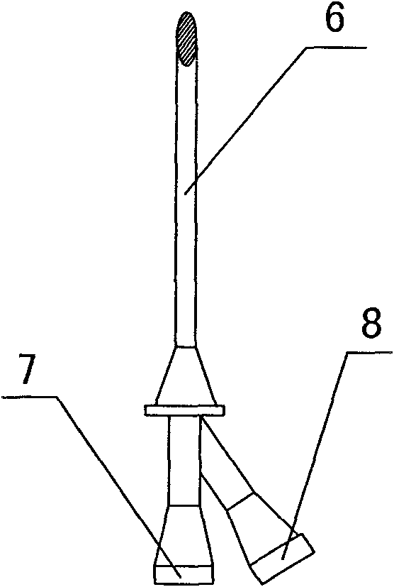 Percutaneous thoracic puncture closed drainage apparatus