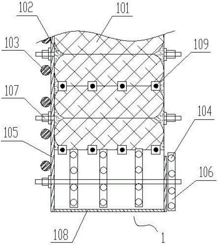 Gob-side entryretaining roadway-side flexible and high-strength material bearing construction structure and construction method thereof