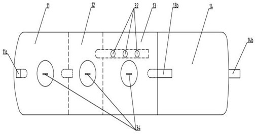 Integrated single-household domestic sewage purification device