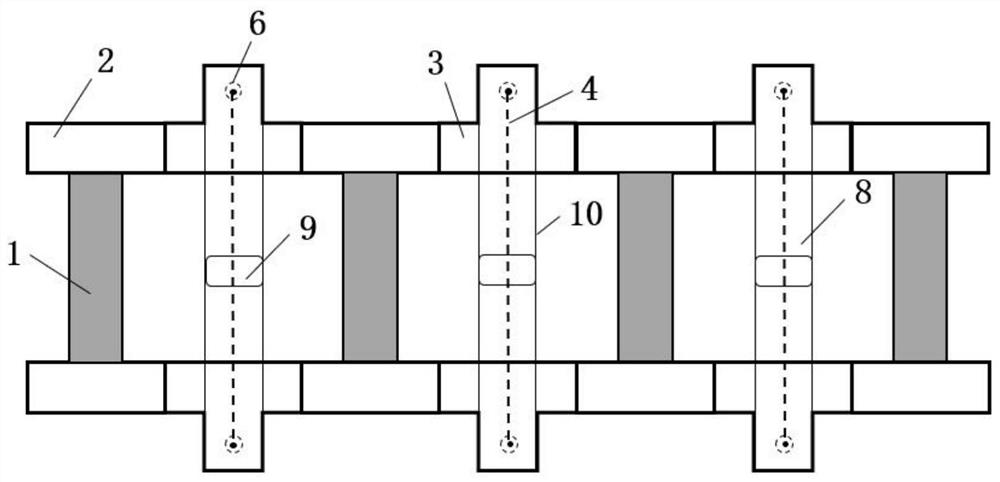 A pair of pull-type foundation pit support device