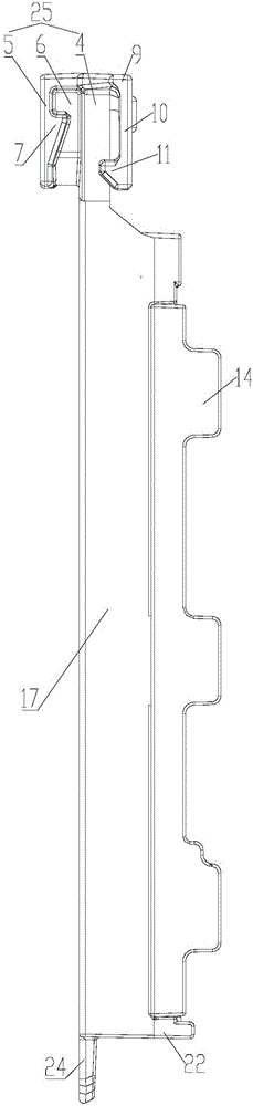 Air conditioning device and temperature sensing bulb support installation structure