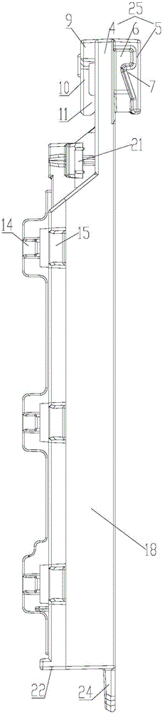 Air conditioning device and temperature sensing bulb support installation structure