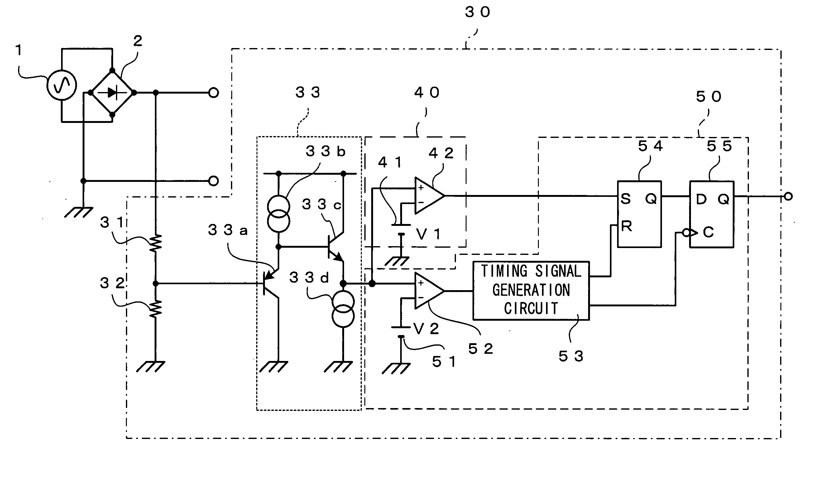 Ac signal level detection circuit