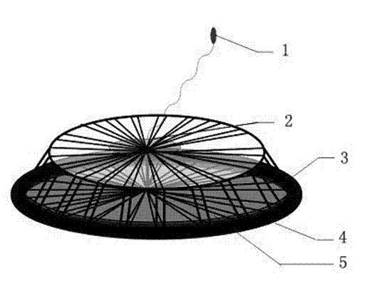 Buoyancy-lifting-type marine benthos trapping device