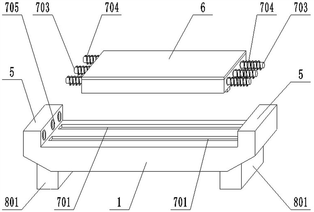 Combined supporting structure for transverse shock resistance of three-span bridge