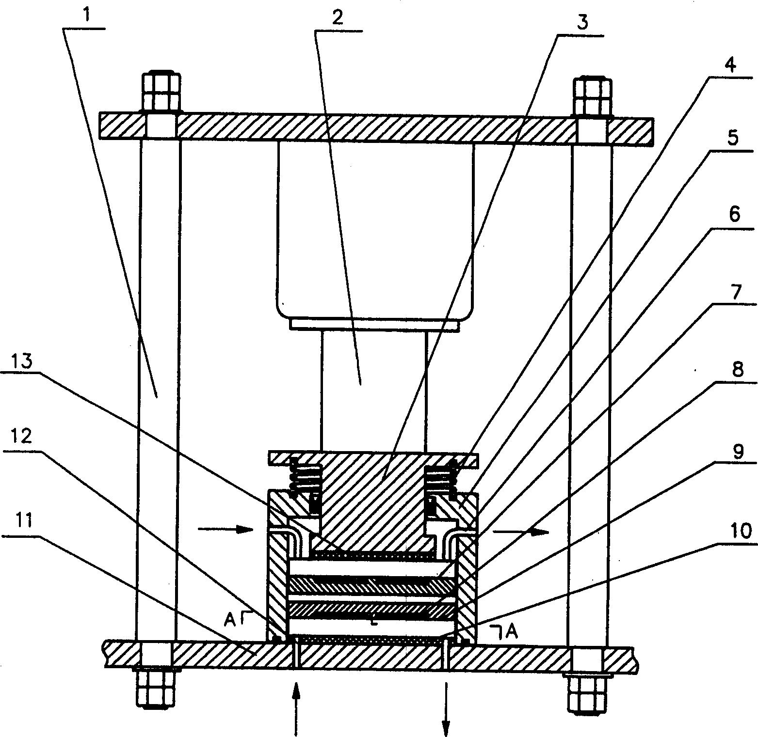 Peltier heat circulation nano impressing device