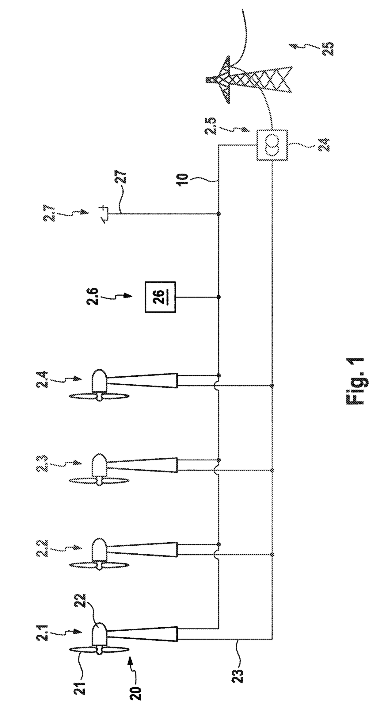 Method and apparatus for communicating in wind farms