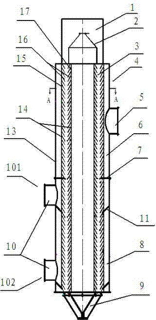 Vertical drying machine uniform in air distribution