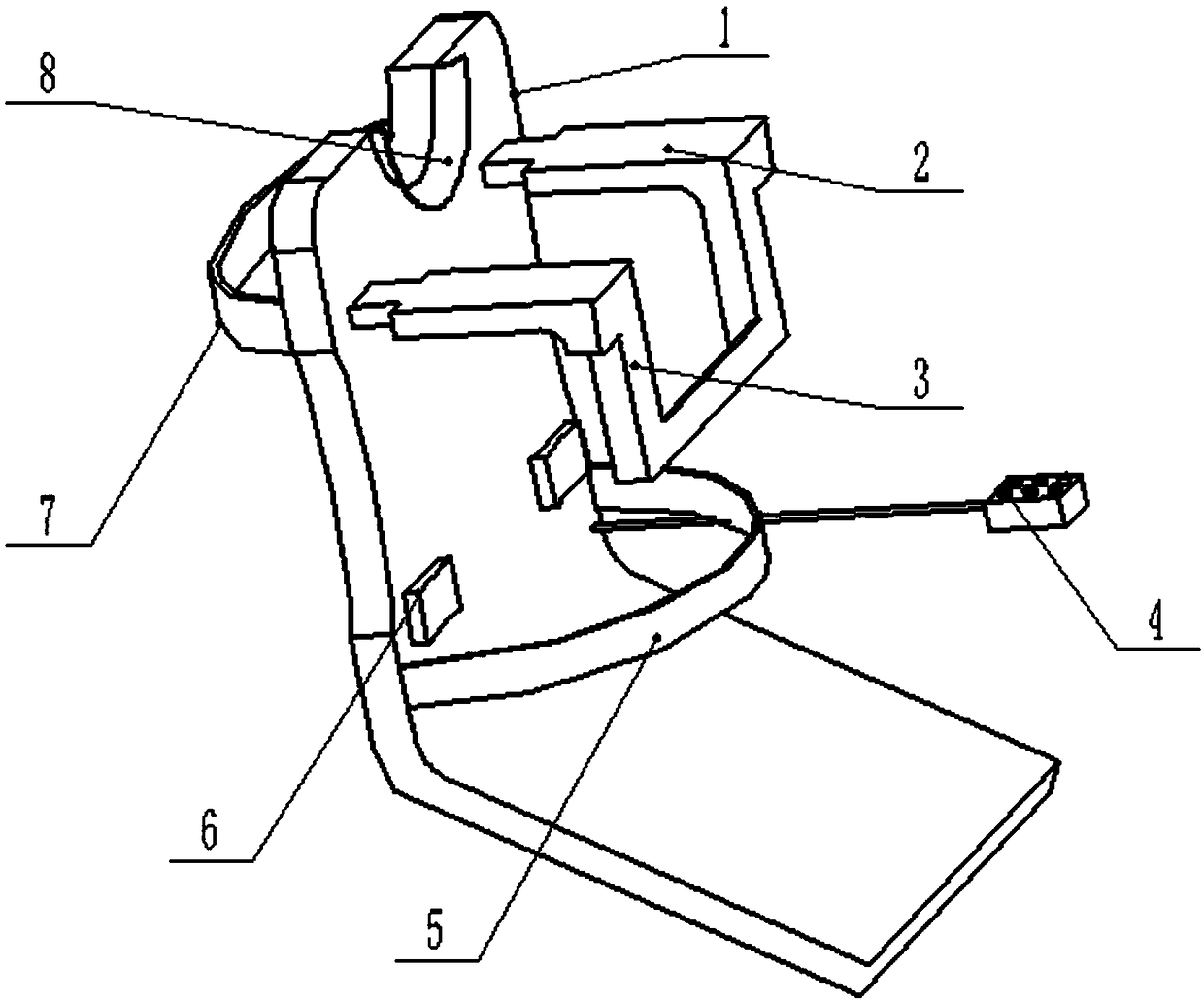 Household automobile massage device