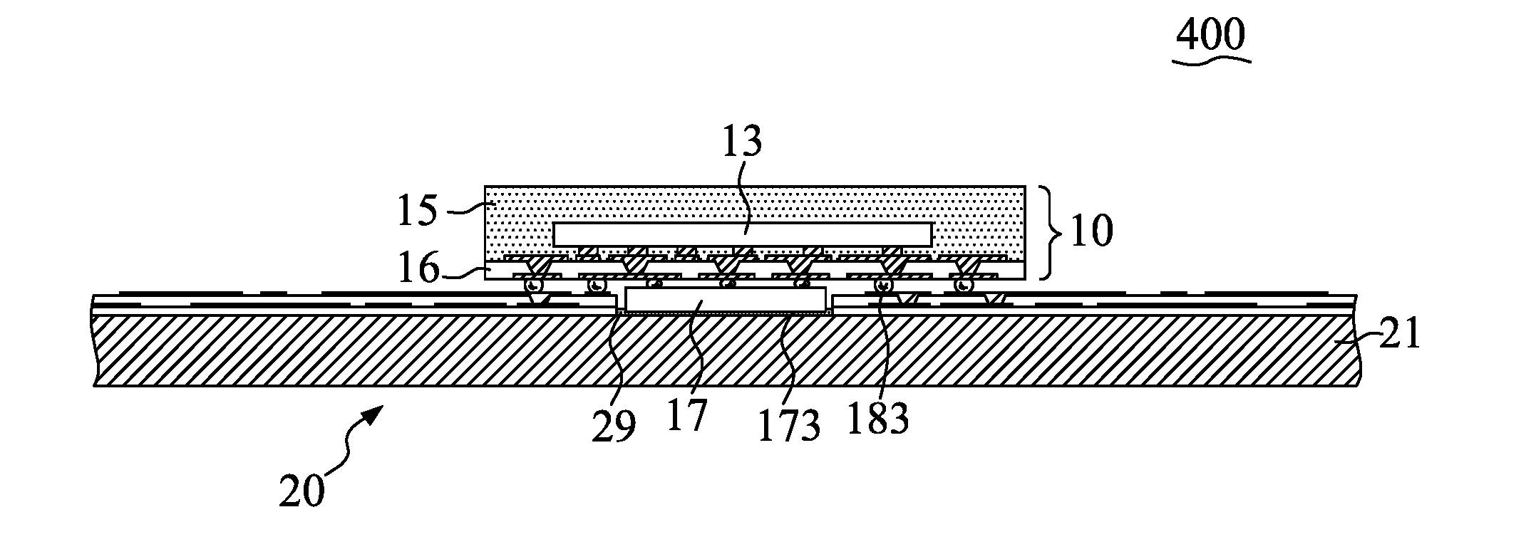 Thermally enhanced face-to-face semiconductor assembly with built-in heat spreader and method of making the same