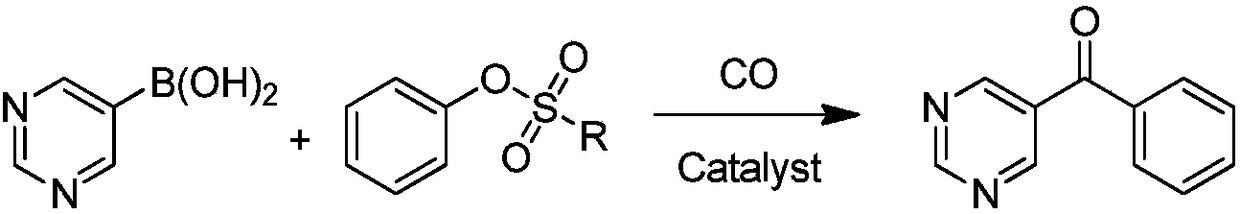 Synthetic method of OLED material intermediate benzoyl pyrimidine compound