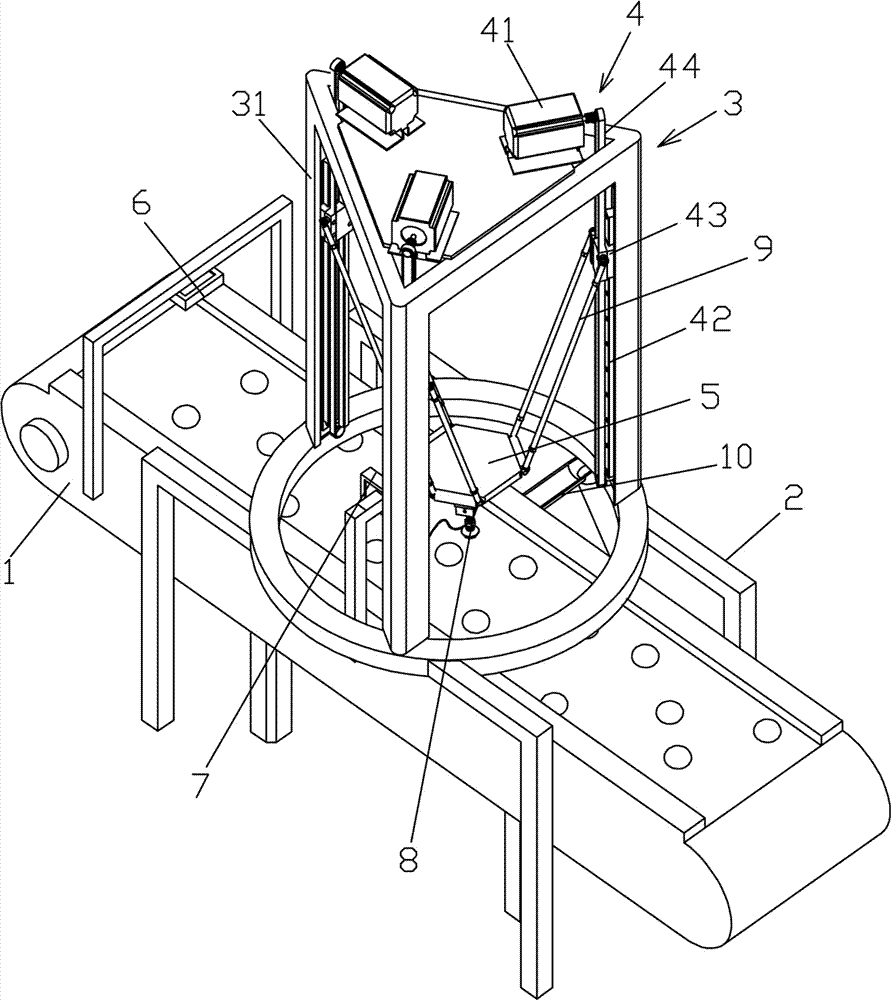 Castanea mollissima sorting device and method