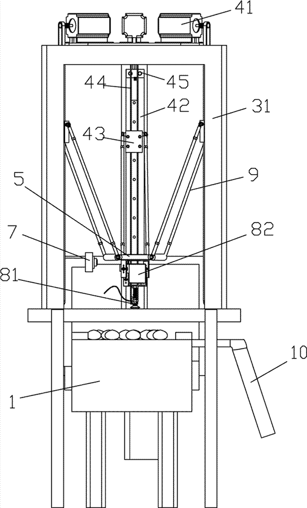 Castanea mollissima sorting device and method