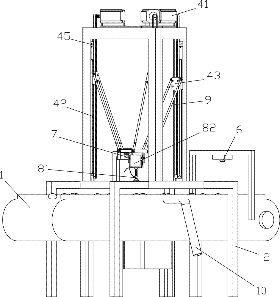 Castanea mollissima sorting device and method