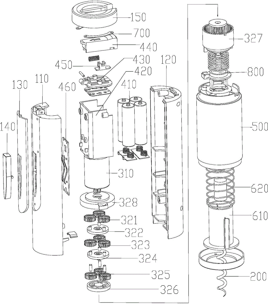 Power supplying device for electric bottle opener