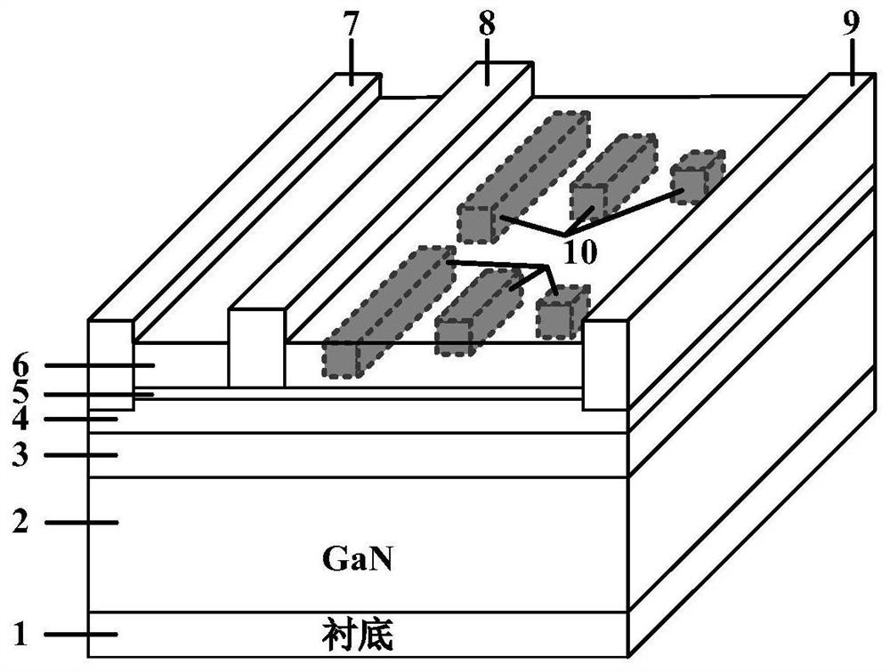 GaN HMET device with gradually-change fluorine ion terminal in passivation layer