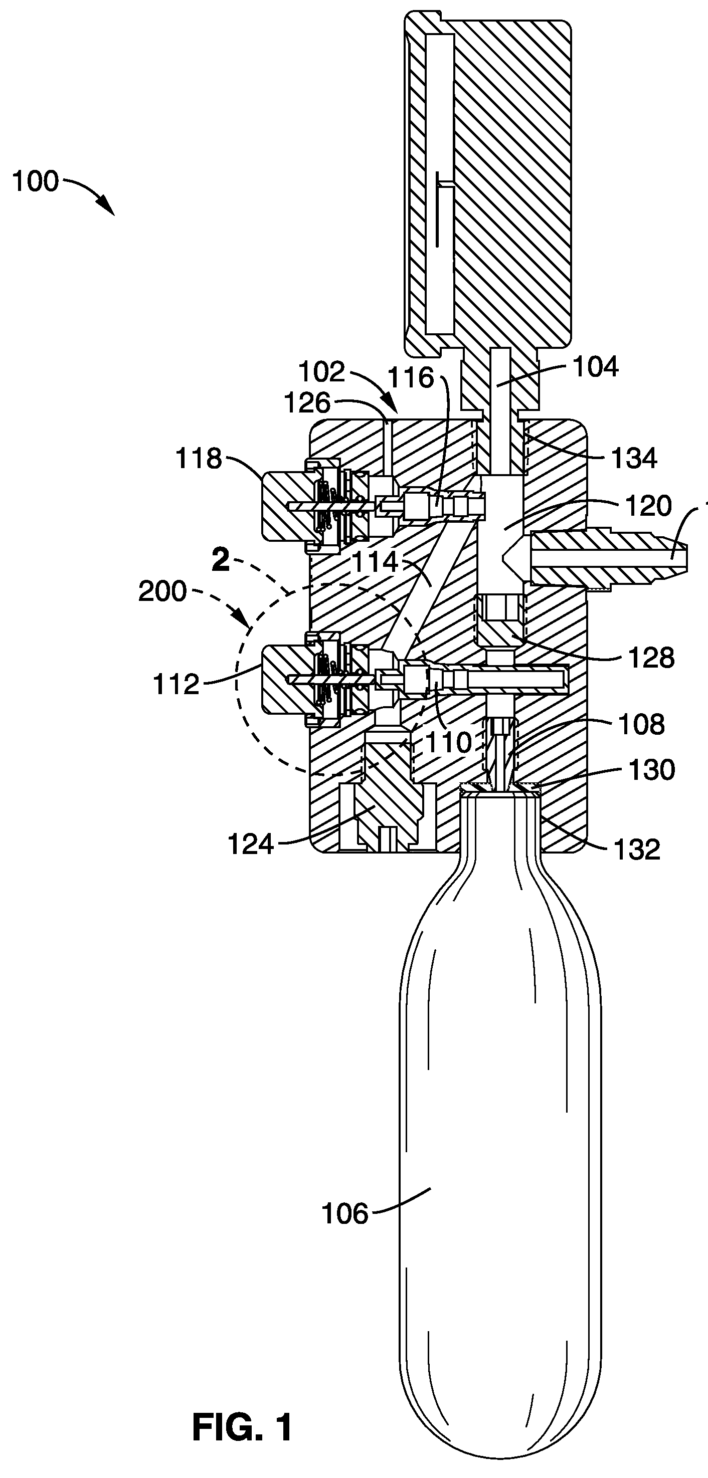 Portable gas shock or air bag inflator or deflator