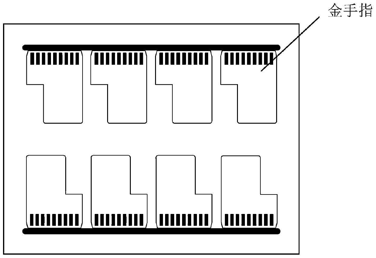 Method and device for preparing gold finger circuit board