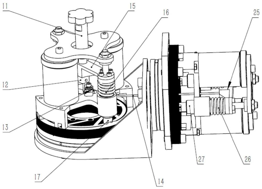 A brake safety locking mechanism