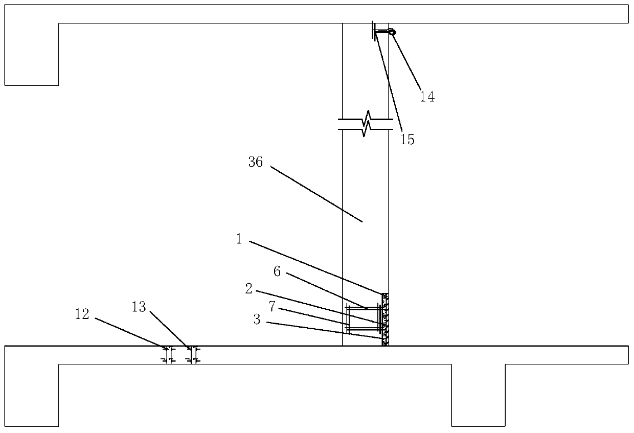 High-rise cantilever structure formwork erecting system and construction method