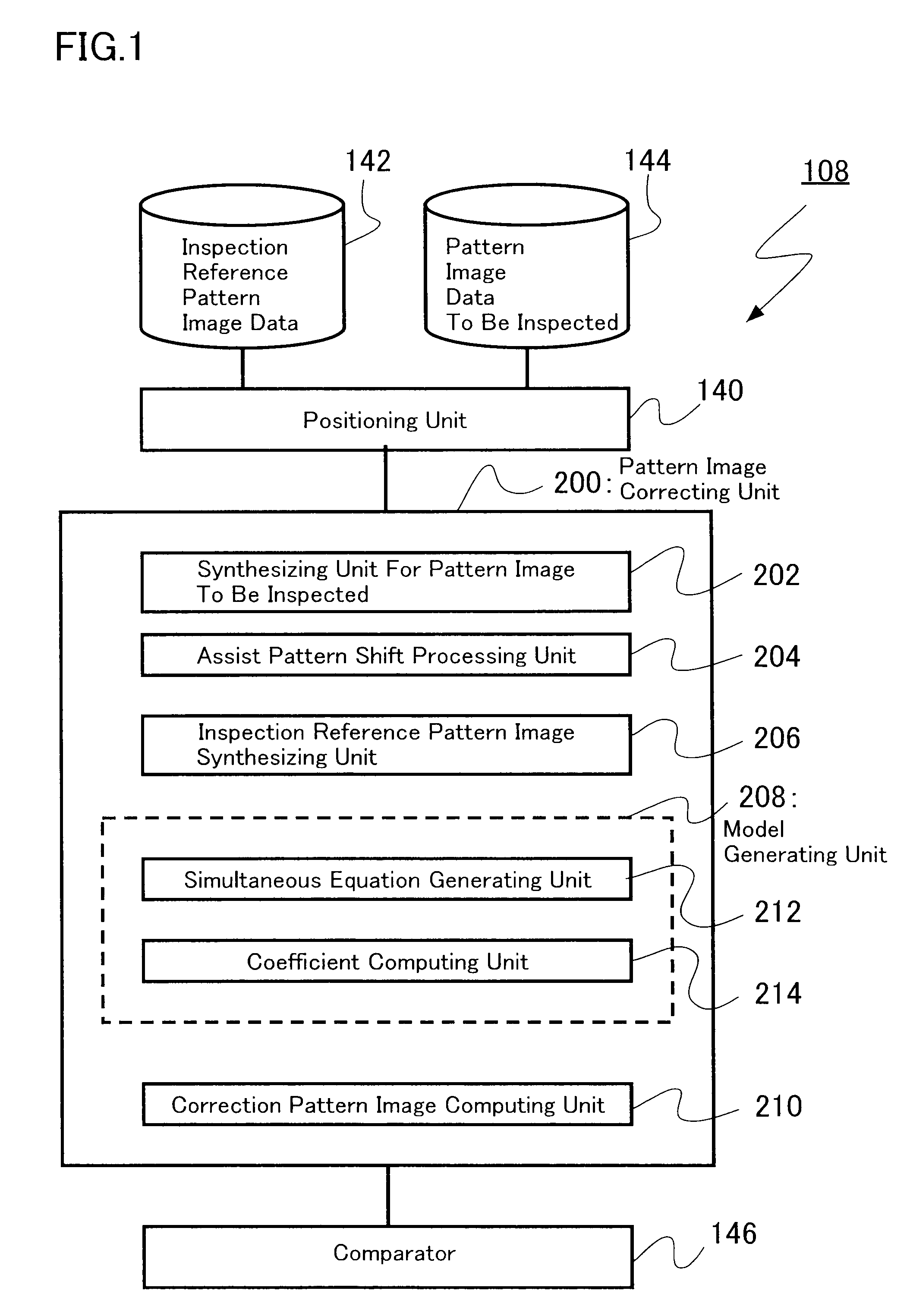 Pattern image correcting apparatus, pattern inspection apparatus, and pattern image correcting method