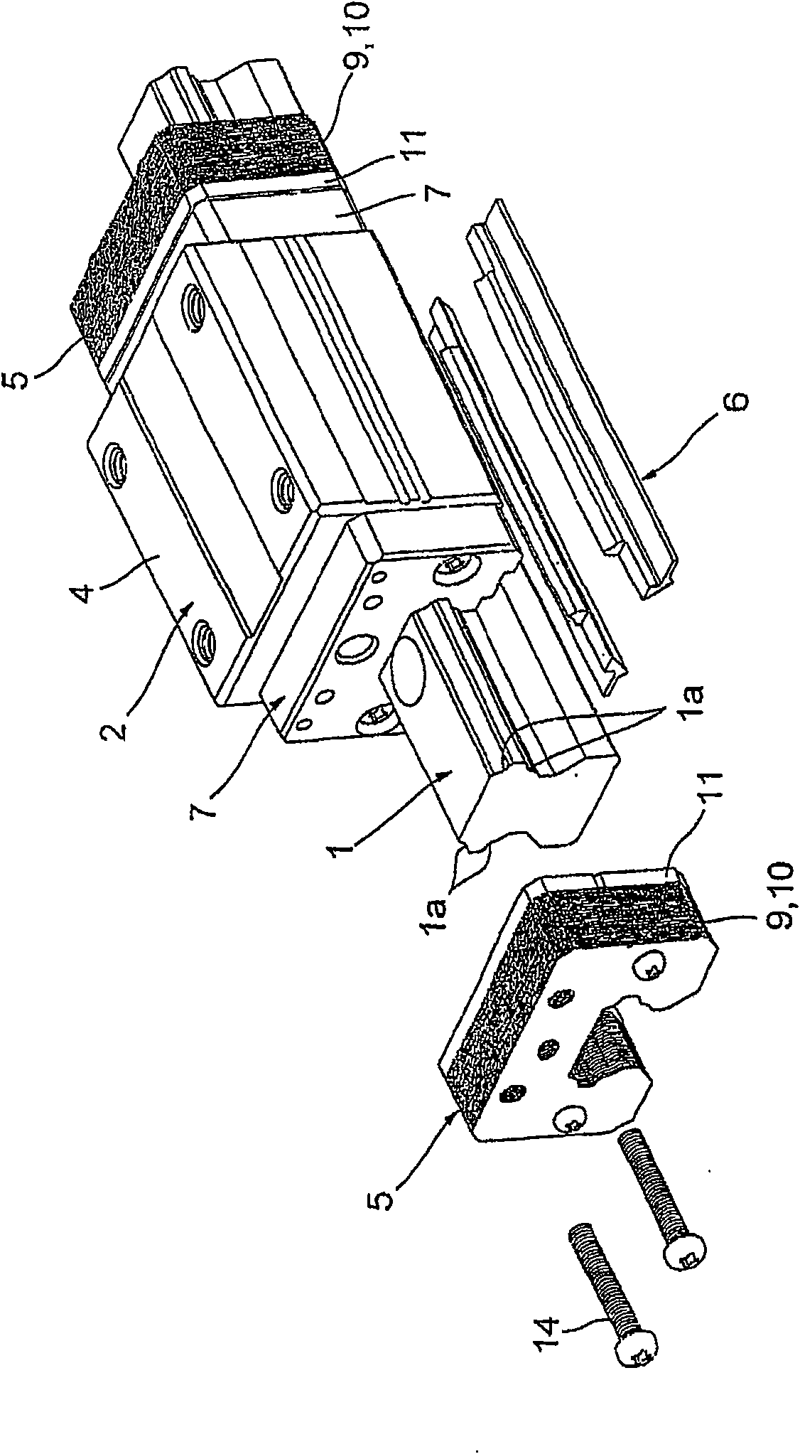 Movement guiding device, table device, and damping method for movement guiding device