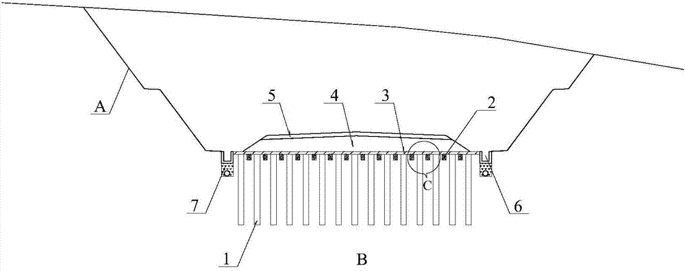 Ballastless track railway expansive soil cutting structure and construction method