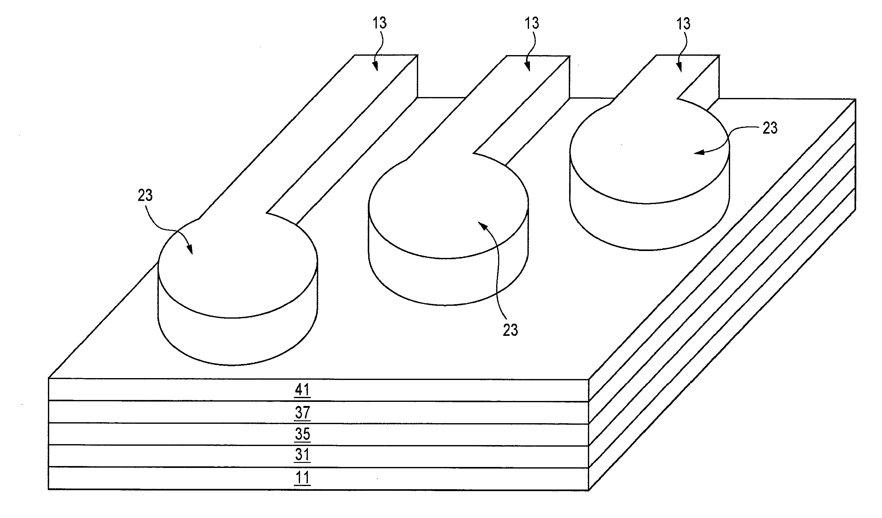 Method for providing electrical connections to spaced conductive lines
