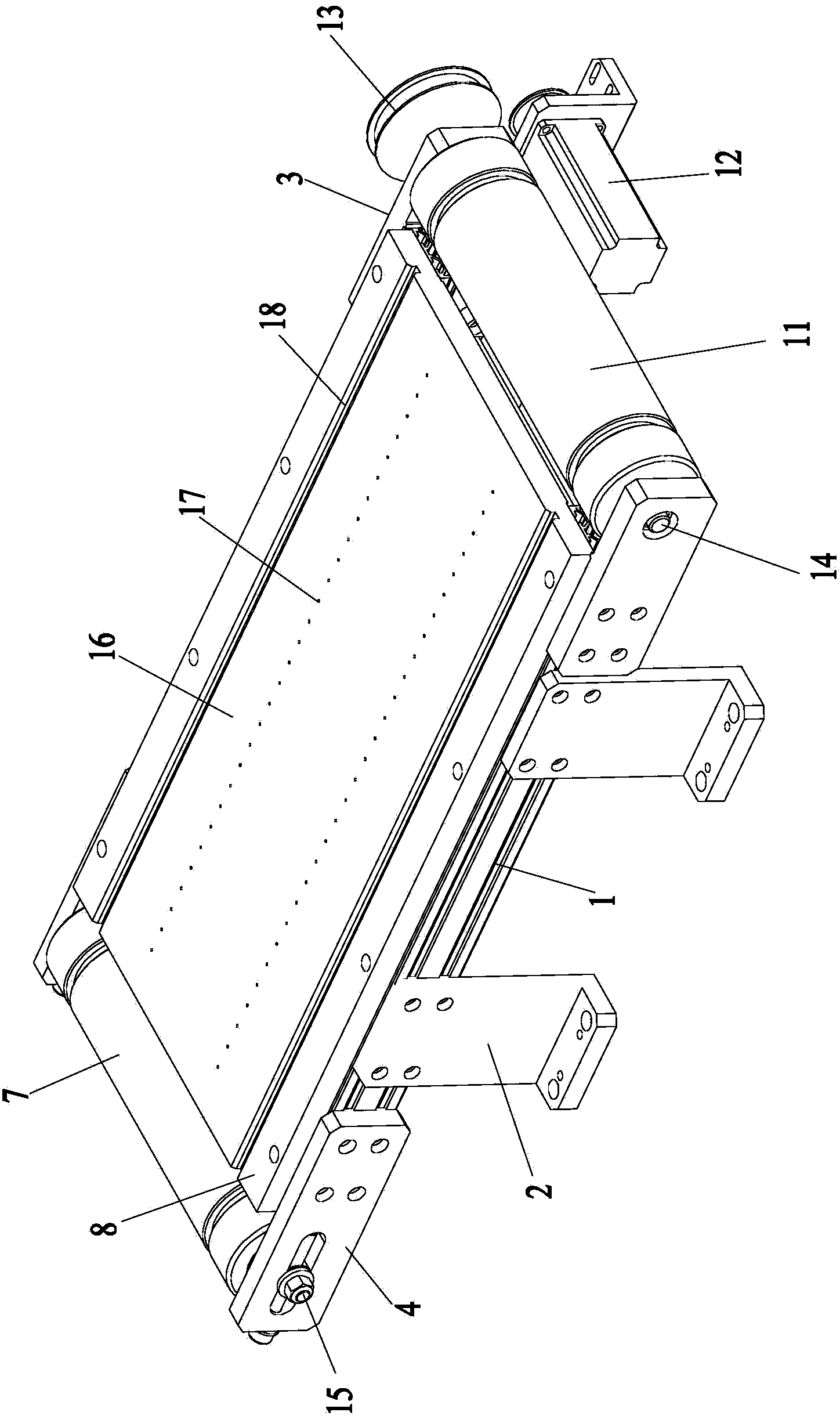 Battery piece feeding conveying mechanism for photovoltaic stringing welding machine