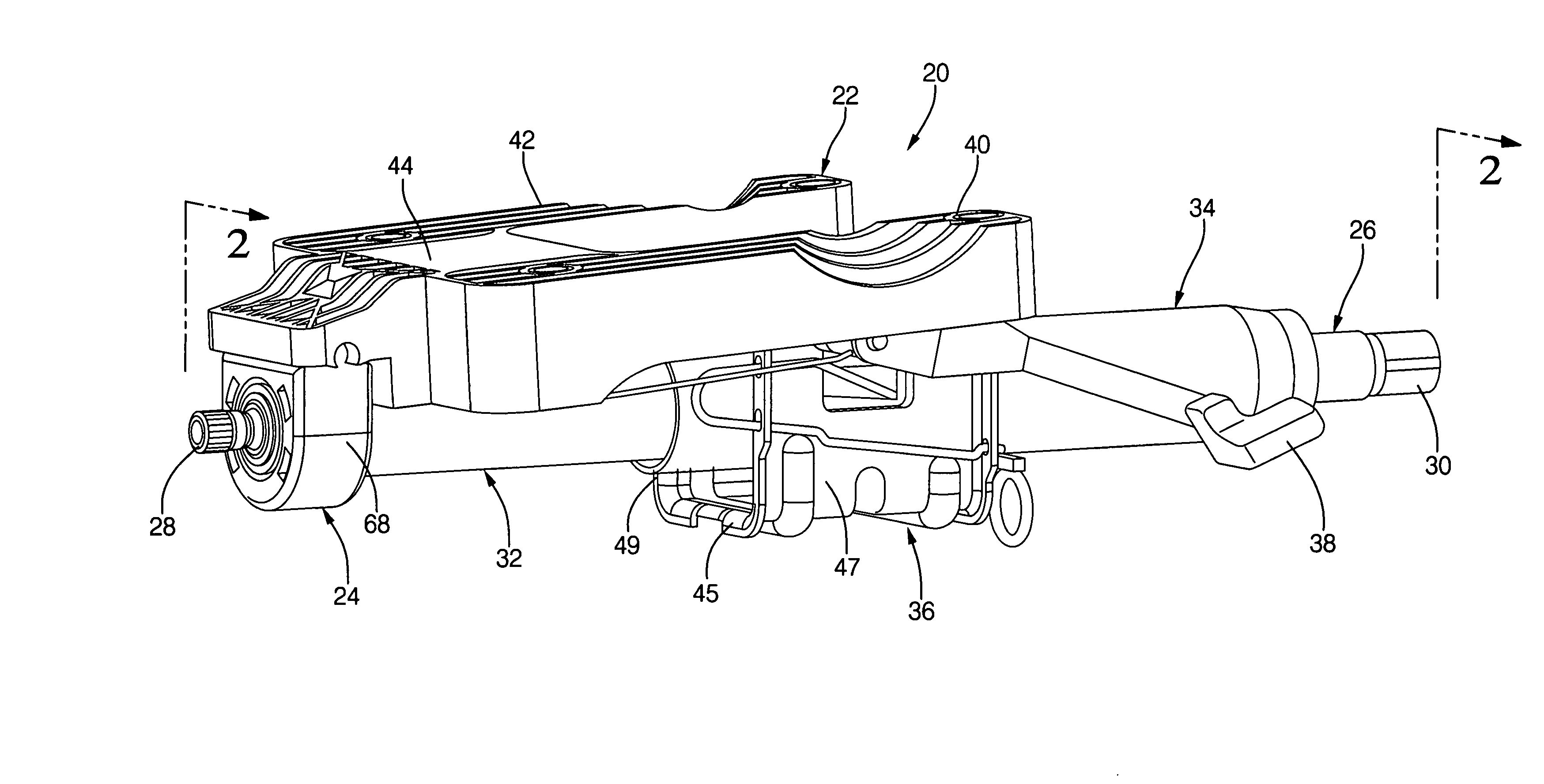 Steering column assembly for a vehicle